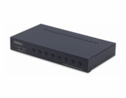 StarTech.com 8-Port HDMI KVM Switch w/1U Rack Mount Kit, 4K 60Hz - Prepínac KVM - 8 x KVM port(s) - 1 místní uživatel - desktop - kompatibilní s TAA