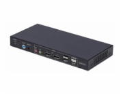 StarTech.com 2-Port Dual-Monitor DP KVM Switch w/Video Matrix, 4K 60Hz - Prepínac KVM / audio / USB - 2 x KVM / zvuk / USB - 1 místní uživatel - desktop - kompatibilní s TAA