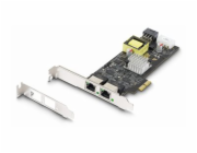StarTech.com 2-Port 2.5Gbps PoE Network Card, Intel I225-V, 802.3af/at - Sítový adaptér - PCIe 2.0 x2 - 10M/100M/1G/2.5 Gigabit Ethernet x 2 - cerná
