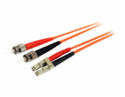 StarTech.com 2m Fiber Optic Cable - Multimode Duplex 62.5/125 - LSZH - LC/ST - OM1 - LC to ST Fiber Patch Cable (FIBLCST2) - Sítový kabel - multirežim LC (M) do ST nekolik režimu (M) - 2 m - 2 m - opt