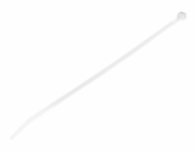 StarTech.com 10"(25cm) Cable Ties, 1/8"(4mm) wide, 2-5/8"(68mm) Bundle Diameter, 50lb(22kg) Tensile Strength, Nylon Self Locking Zip Ties w/ Curved Tip, 94V-2/UL Listed, 100 Pack, White - Nylon 66 Pla