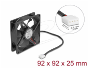 Delock - Ventilátor skríne - axiální - 92 mm - cerná