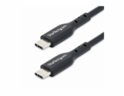 StarTech 13ft (4m) USB-C Charging Cable, USB C Cable, 60W 3A PD - USB kabel - USB-C (M) do USB-C (M) - USB 2.0 - 5 / 9 / 12 / 15 / 20 V - 3 A - 4 m - pasivní, USB Power Delivery (60W) - cerná
