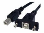 StarTech 3 ft Panel Mount USB Cable B to B - F/M - Panel ...
