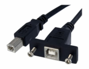 StarTech 3 ft Panel Mount USB Cable B to B - F/M - Panel Mount USB Extension USB-B Female to USB-B Male Adapter Cable - USB-B (F) Port (USBPNLBFBM3) - Kabel USB - USB typ B (M) do USB typ B (F) - USB 