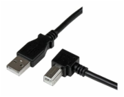 StarTech.com 1m USB 2.0 A to Right Angle B Cable Cord - 1 m USB Printer Cable - Right Angle USB B Cable - 1x USB A (M), 1x USB B (M) (USBAB1MR) - Kabel USB - USB typ B (M) do USB (M) - USB 2.0 - 1 m -