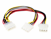 StarTech.com LP4 to 2x LP4 Power Y Splitter Cable M/F - LP4 Splitter - Molex Y Splitter - Molex Splitter (PYO2L) - Elektrický kabel - 4 pinové interní napájení (F) do 4 pinové interní napájení (M) - 0