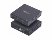 StarTech.com HDMI KVM Extender Over IP Network, 4K 60Hz, Driverless - Sada vysílace a prijímace - video/audio/USB extendér - HDMI