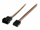 StarTech 12in 4 Pin Fan Power Extension Cable - M/F - Fan...