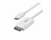 StarTech.com 6.6ft (2m) USB C to DisplayPort 1.2 Cable, Bidirectional - Kabel DisplayPort - 24 pin USB-C (M) do DisplayPort (M) - Displayport 1.2/Thunderbolt - 1.9 m - aktivní, dvousmerný, podpora 4K6