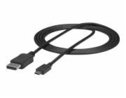 StarTech.com 6ft/1.8m USB C to DisplayPort 1.2 Cable 4K 60Hz, USB-C to DisplayPort Adapter Cable HBR2, USB Type-C DP Alt Mode to DP Monitor Video Cable, Works with Thunderbolt 3, Black - USB-C Male to