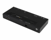 StarTech.com 4 Port HDMI Switch - 4K with Fast Switching, Auto-Sensing & Serial Control - Automatic 4x1 HDMI Video Switcher Box (VS421HD4KA) - Spínac video/audio - 4 x HDMI - desktop
