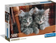 Clementoni - Puzzle 500 Koťata