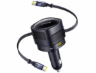 Baseus Enjoyment Max nabíječka do auta s kabely USB-C+USB...