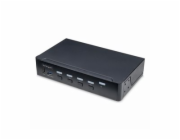 Startech 4-Port DisplayPort KVM Switch, 4K 60Hz, TAA Compliant - Přepínač KVM / audio / USB - 4 x KVM / zvuk / USB - 1 místní uživatel - desktop - kompatibilní s TAA
