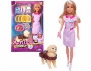 Panenka veterinářka s pejskem