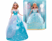 Módní panenka v princeznovských šatech - modré