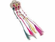 Spona do vlasů 6ks barevné s duhovým příčeskem