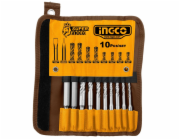 Ingco AKD2101 Sada sekáčů a vrtáků 10ks