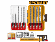 Ingco sada vrtáků do zdiva 9 ks