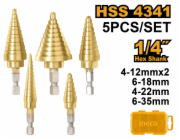 Ingco sada vrtáků spirálové HSS 9 ks