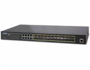 Planet GS-5220-16S8C Planet GS-5220-16S8C L2/L3 switch 24x SFP(DDM) 100/1000Base-X, 8x 1000Base-T, Web/SNMP, IGMP, QoS, IPv6