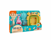 Sada na písek - Skladaci kyblik Krab s příslušenstvím 4 ks