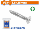 DTZ Wadfow Vrut samořezný ZH 3.5x25mm, sada 250 ks