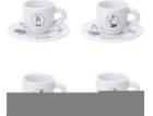 Sada 4 šálků na espresso BIALETTI CAROUSEL Porcelán 4x 50...