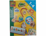 Kreativní sada SES Kreativní šněrovací korálky se zvířaty 14487