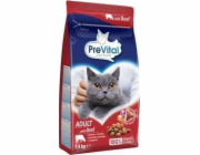 PREVITAL Cat Food Adult s hovězím - suché krmivo pro kočky - 1,4 kg