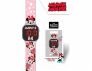Hodinky s kalendářem Minnie Mouse LED