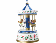 Small Foot Dřevěná hrací skříňka koníčkový kolotoč