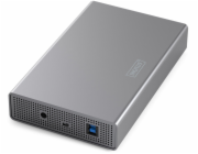 Externí USB 3.0 box pro 3,5" SATA III SSD/HDD, max. 16 TB, se zdrojem, hliníkový