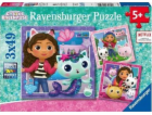 Ravensburger Polska Gabiin kočičí domek puzzle 3x49 dílků