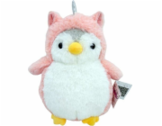 TULILO Plyšová hračka Romek Tučňák, růžová, 20 cm