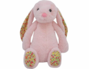 TULILO Růžový plyšový zajíček Michail 35 cm