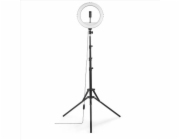 LED světlo Hama SpotLight Steady 120 III - kruhové 12" pro telefon, Bluetooth spoušť, stativ