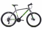 Horské jízdní kolo Capriolo OXYGEN 27,5"/20" šedozelené