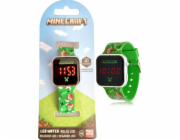 LED hodinky s kalendářem Minecraft