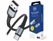 3mk kabel Hyper Cable N-SERIES A to C 1m 9V/2A 18W QC 3.0 Black