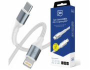 3mk kabel Hyper Cable N-SERIES C to Lightning 1m 9V/2A 20W White