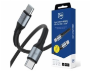 3mk kabel Hyper Cable N-SERIES C to C 1m 20V/5A 100W Black
