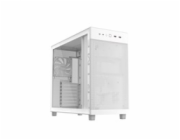 ASUS case PRIME AP303 TG WHITE, ATX, průhledná bočnice,1x120mm, bílá