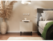 Cama ALMERA 5903815011719 noční stolek Barva kašmíru, vlašský ořech