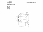 Cama LUCCA 490385 noční stolek Barva kašmíru