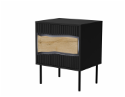 Cama INSERTO 400241 noční stolek Černá, Dub