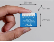Shelly Qubino Wave 1 Mini LR Chytrý spínač Z-Wave Modrá