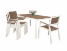 Zahradní nábytek Keter Harmony set stůl + 4 židle bílý / ...
