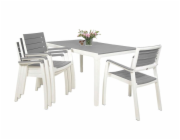 Zahradní nábytek Keter Harmony set stůl + 4 židle bílý /světle šedý